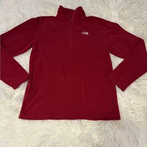 The North Face men’s quarterzip size small Red fleece lightweight